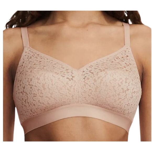 Chantelle 13F8 Norah Supportive Wireless bra nude size 34DDD 34F - Picture 1 of 6